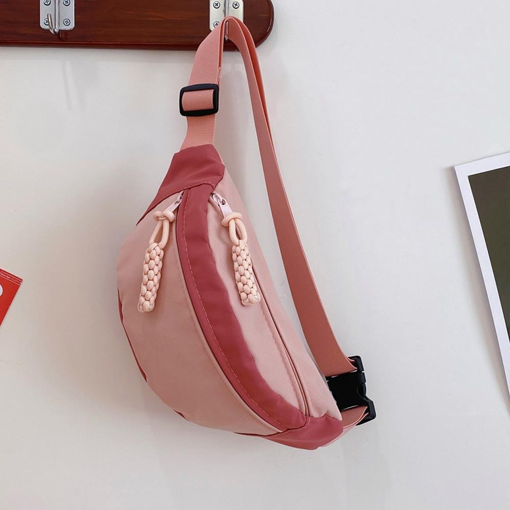 Casual Match Colors Women's Chest Bag Large Capacity Multi Functional Crossbody Bag Oxford Cloth Leisure Shoulder Bag Outdoor