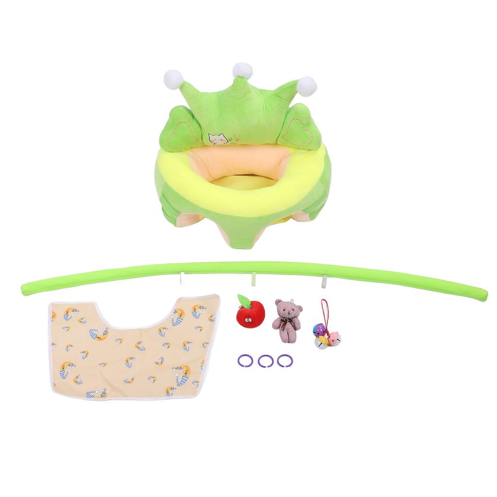 Baby Support Seat Soft Crown Shaped Keep Sitting Posture Comfortable Learning To Sit Chair Plush