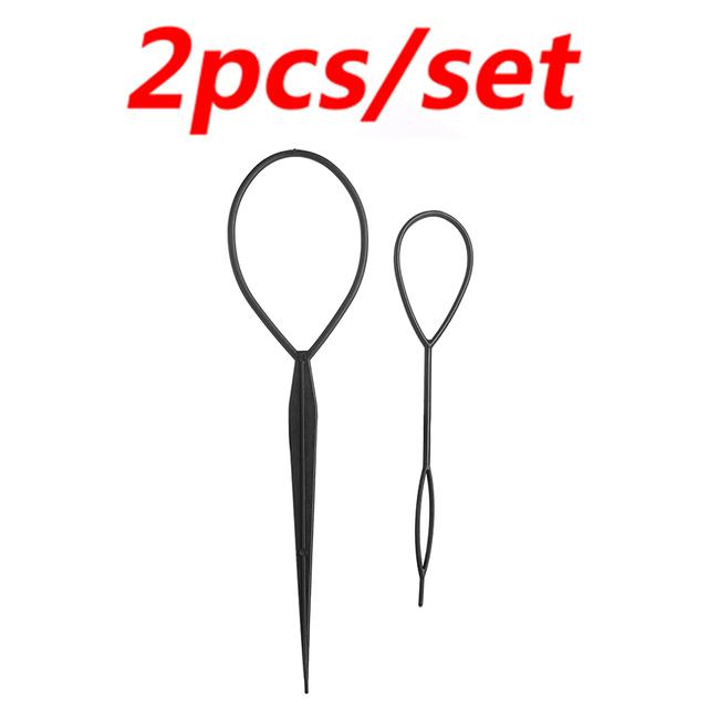 Модный салон для женщин и девочек, создатель хвоста, пластиковая петля, зажим для хвоста, аксессуары для плетения волос, инструмент для укладки волос