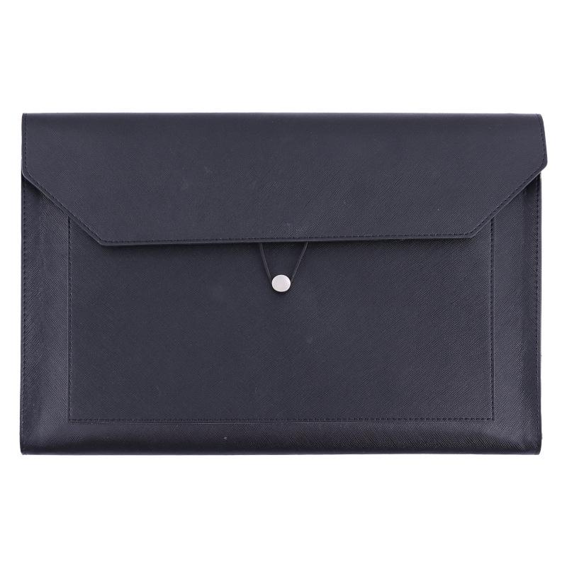 A4 Imitation Leather Business File Bag - Large Capacity Briefcase with Customizable Enterprise Logo