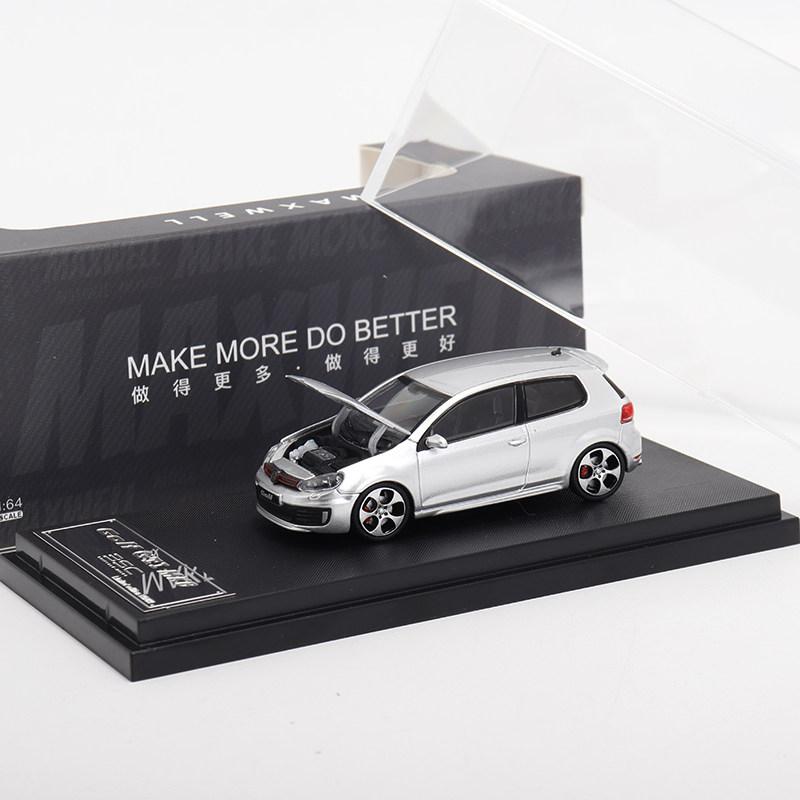 RUNTB1 Максвелл 1:64 VW Golf R GTI MK6 6-го поколения Show Edition Литой металлический модельный автомобиль Высокая детализация Коллекционный автомобиль Идеальный подарок