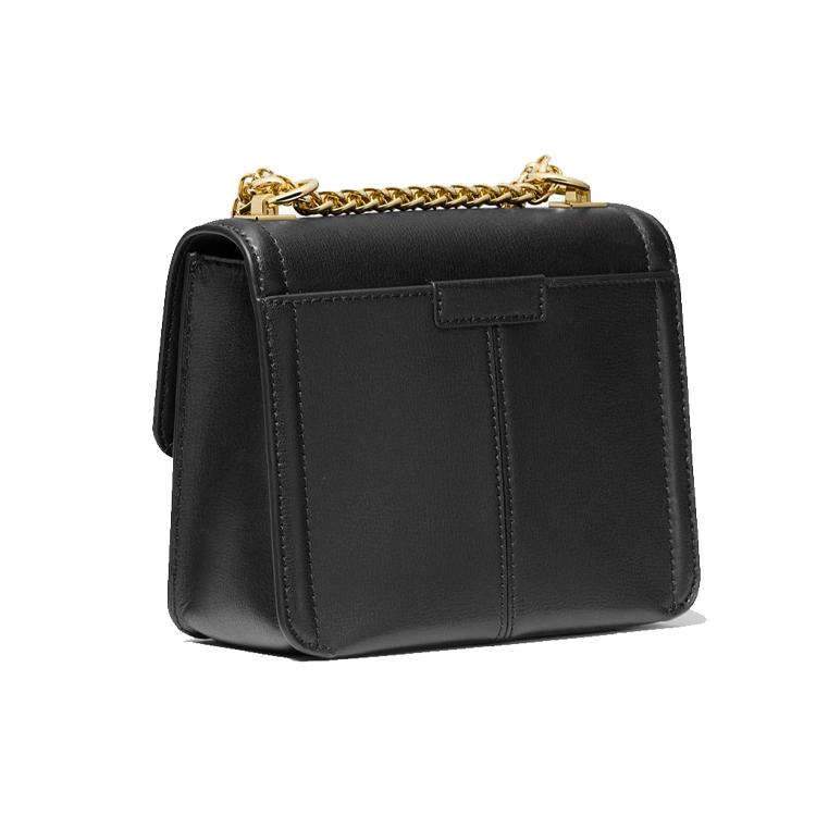 MICHAEL KORS Sonia Leather Shoulder Bag, Crossbody Bag Small Women's Pure Black 35F1G6SS5L-001