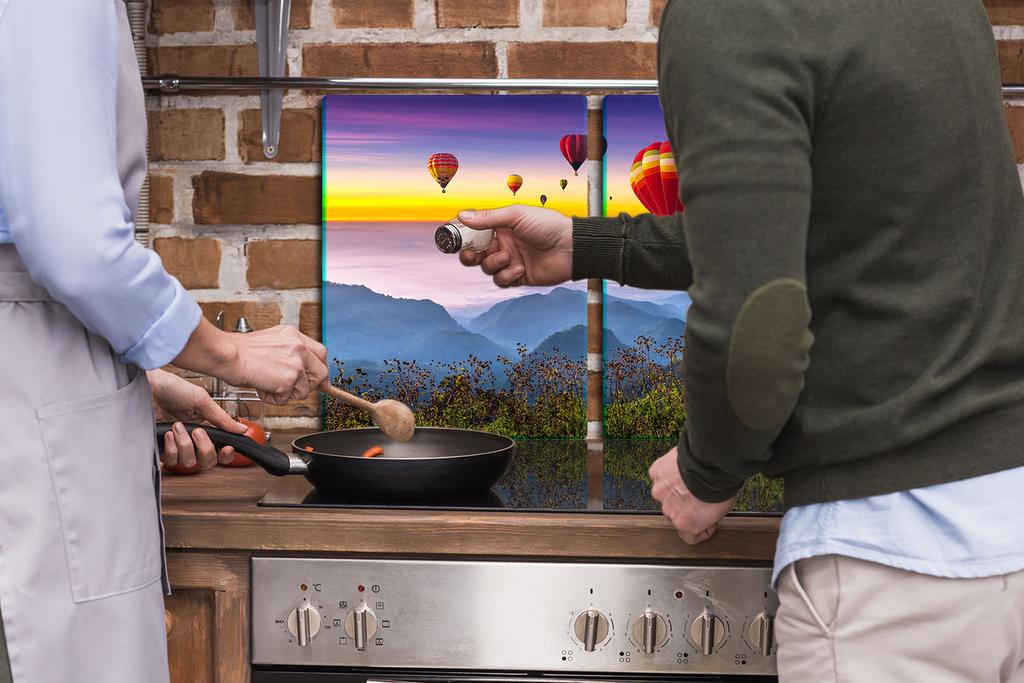 2x GLASS PROTECTIVE PLATE FOR STOVE 40x52 BALLOON