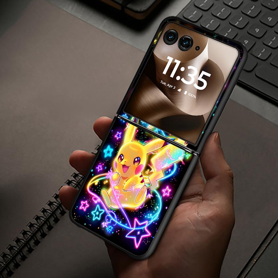 Милый чехол с Пикачу из Покемонов для Motorola 50/60 60 Ultra 50 Задняя крышка телефона Роскошный Funda