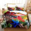 3D Digital Printing Bedding Four-Piece Set Three-Piece Set Parrot Bed Sheet Quilt Pillow