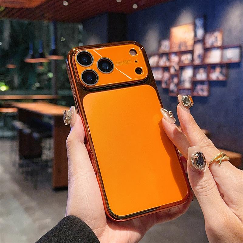 Универсальный защитный чехол с гальваническим покрытием для iPhone 17 Pro Max, с полным покрытием и большим окном, совместимый с Apple 16 Pro