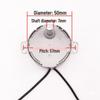 Synchronous Motor for Fan & Lightbox 110V, 4W, 3 RPM