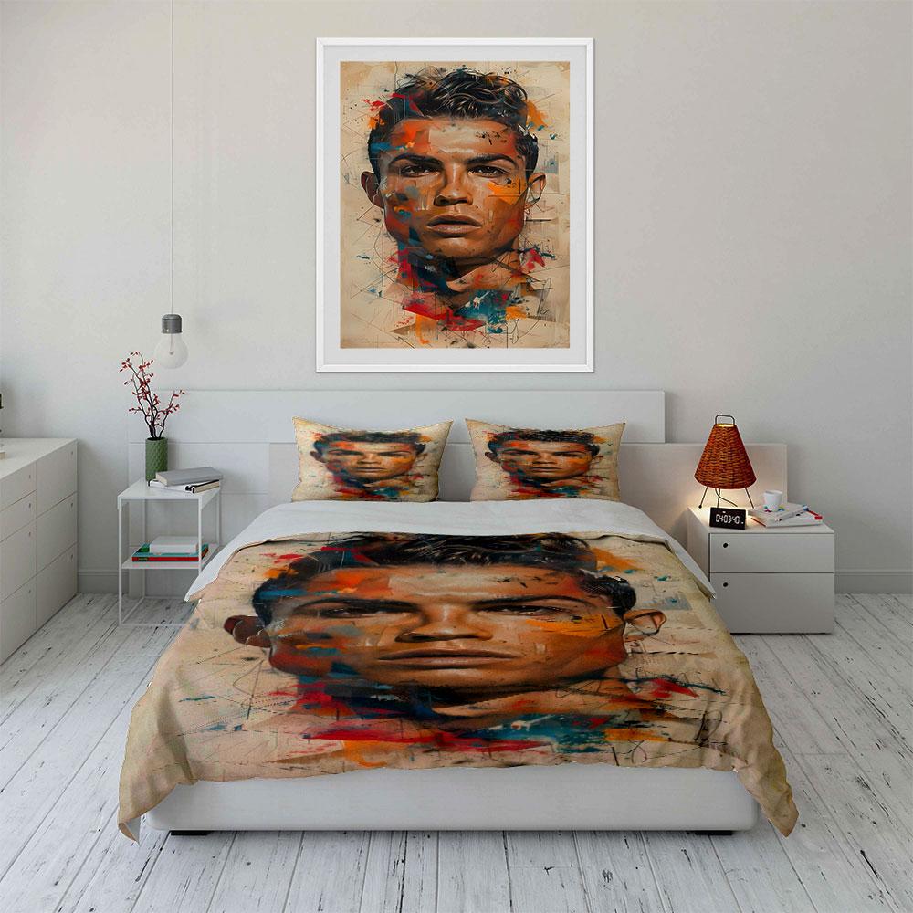Abstract portrait with splashes. Bedding sets Duvet cover sets Duvet covers Pillowcases(1 * Duvet Cover 2 * Pillowcases without duvet insert)