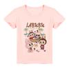 Kids 2D Tee Labubu T-shirt Children Short-sleeved