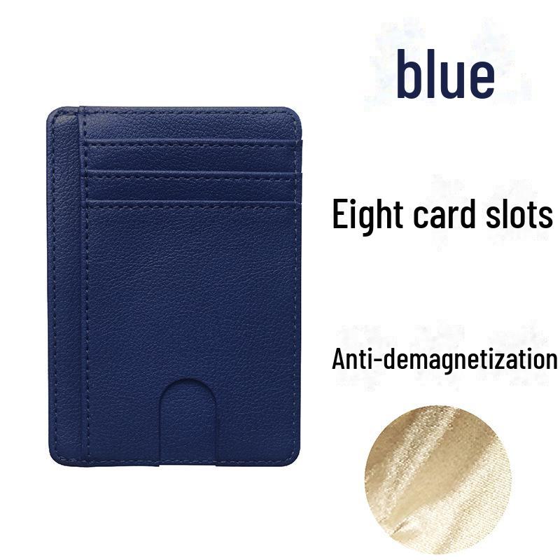 RFID Blocking Unisex PU Card Holder with Multiple Slots