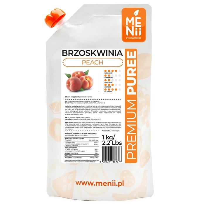 Pulpa Owocowa Brzoskwinia 1Kg Premiumpuree Menii