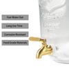 Golden stainless steel beverage barrel replacement faucet food grade material two-piece set