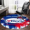 76ers Basketball Team Round Rug for Livingroom,Bedroom, Palyroom, Chair Rug, Area rug, Circle Carpet, Large Size Fan Christmas gift