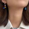 Candy Beads Beads Earrings Cute Geometric Metal Earrings Unique Asymmetric Earrings  Daily Use