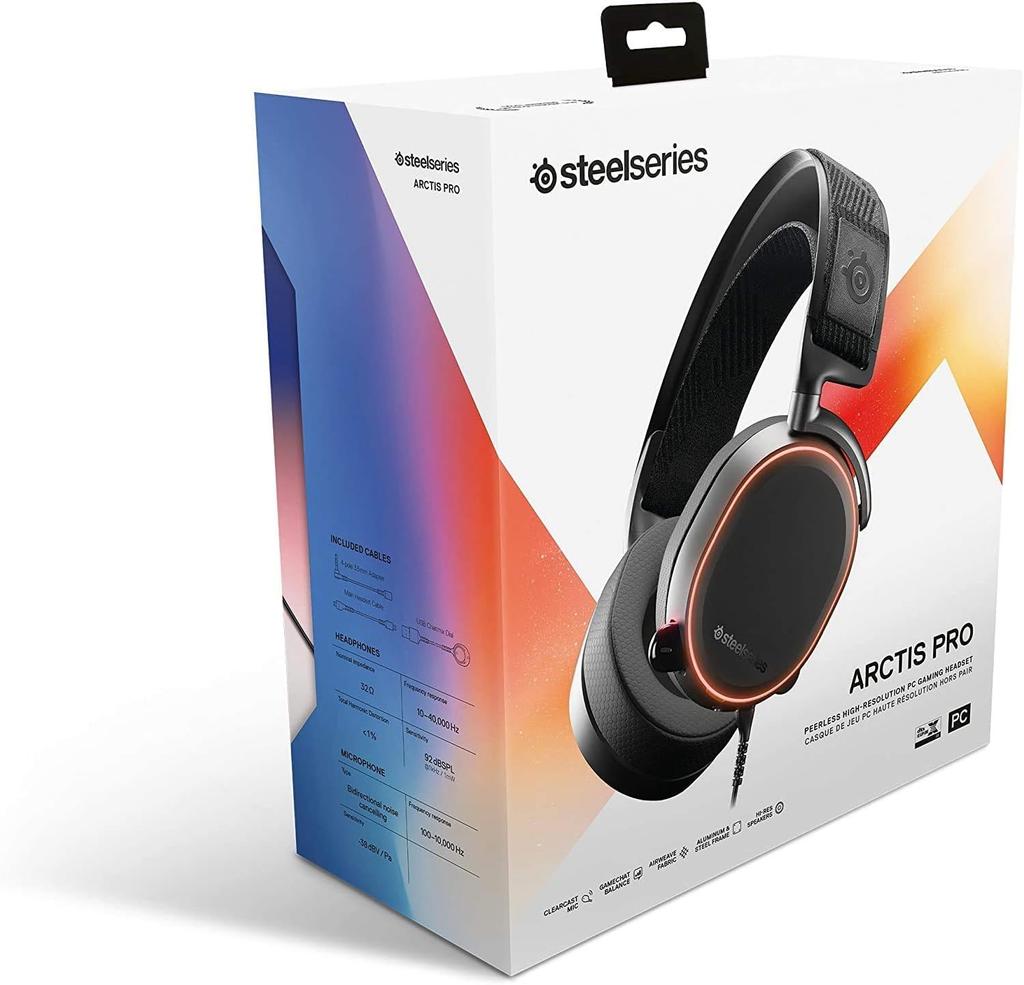 SteelSeries Игровые Высокого Типа Закрытые USB ЦАП Проводные Аудио Arctis Pro Game DAC 61453 Гарнитура, Разрешение, + (Цифро-аналоговое преобразование), Система, + [Б/У]
