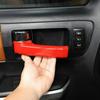 4× Red ABS Interior Door Handle Panel Cover Trim Kit For Toyota Tundra 2007-