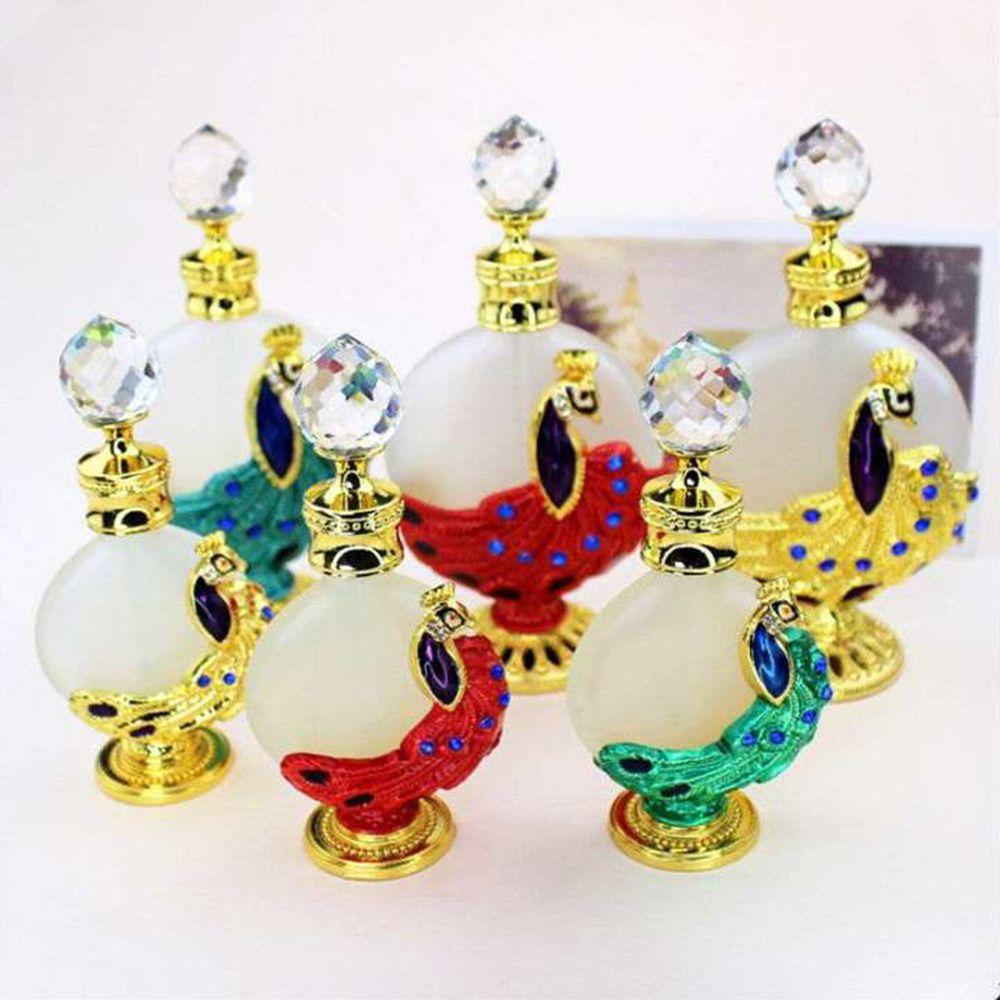Peacock Wedding Celebration Perfume bottle Refillable bottle Essential Oil Bottle Arabian Style