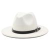 Unisex Solid Color Winter Warm Soft Fedora Hat