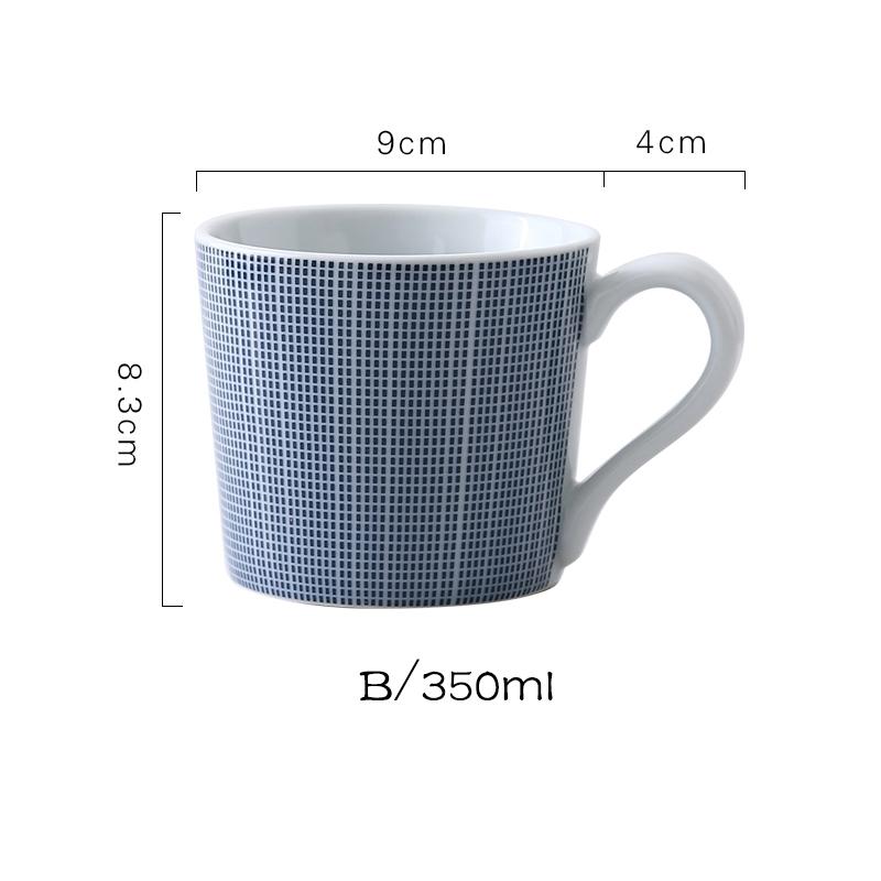 350 мл керамическая кружка кофейная кружка полосатый дизайн посуда для питья бытовая ретро чашка для воды с ручкой безопасна для микроволновой печи