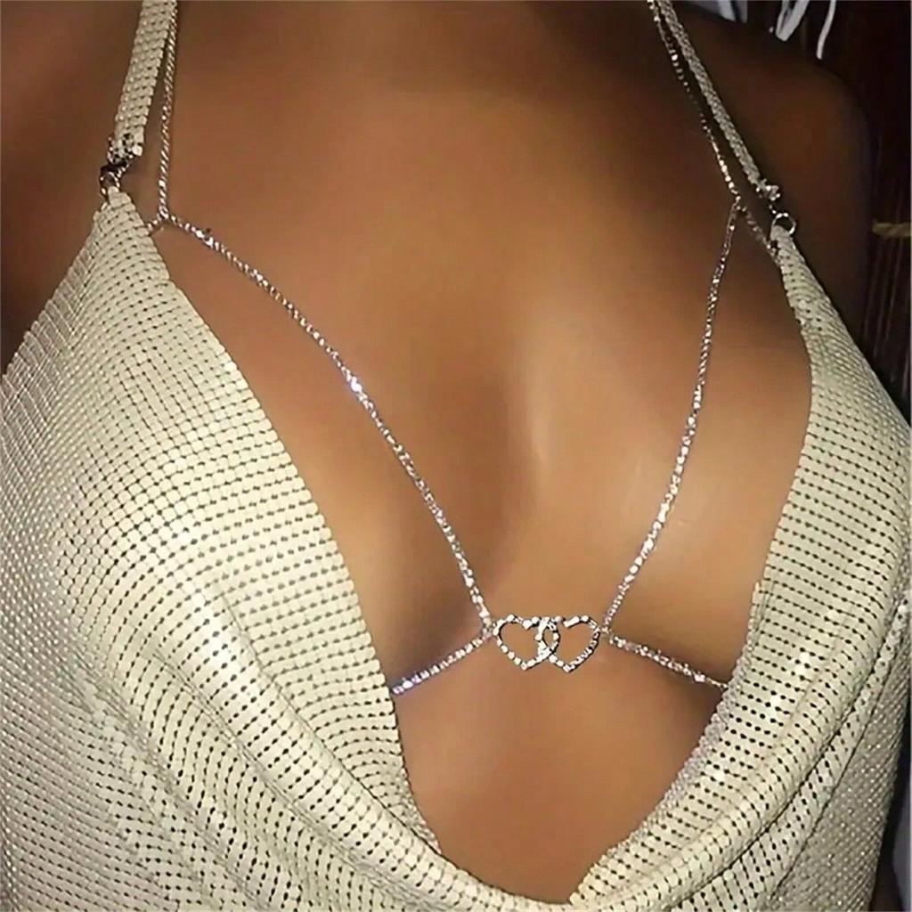 Sexy Pure Desire Breast Chain Women'S Neck Collarbone Breast Chain Premium Accessories Bikini Body Chain
