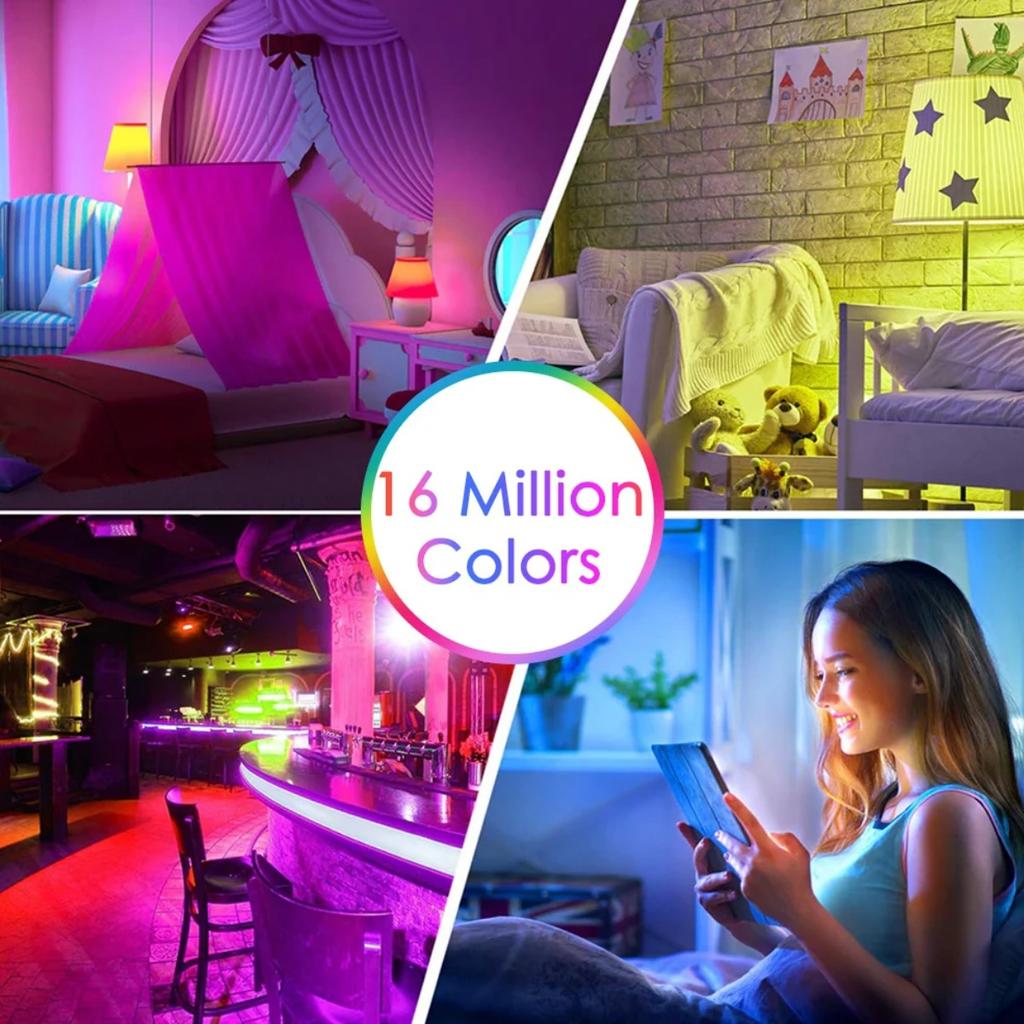 HOMZY Смарт-лампа Wi-Fi/Bluetooth E27 RGB Alexa Светодиодная лампа Умные лампочки AC 85-265V Умные лампы для Google Assistant Smart Life