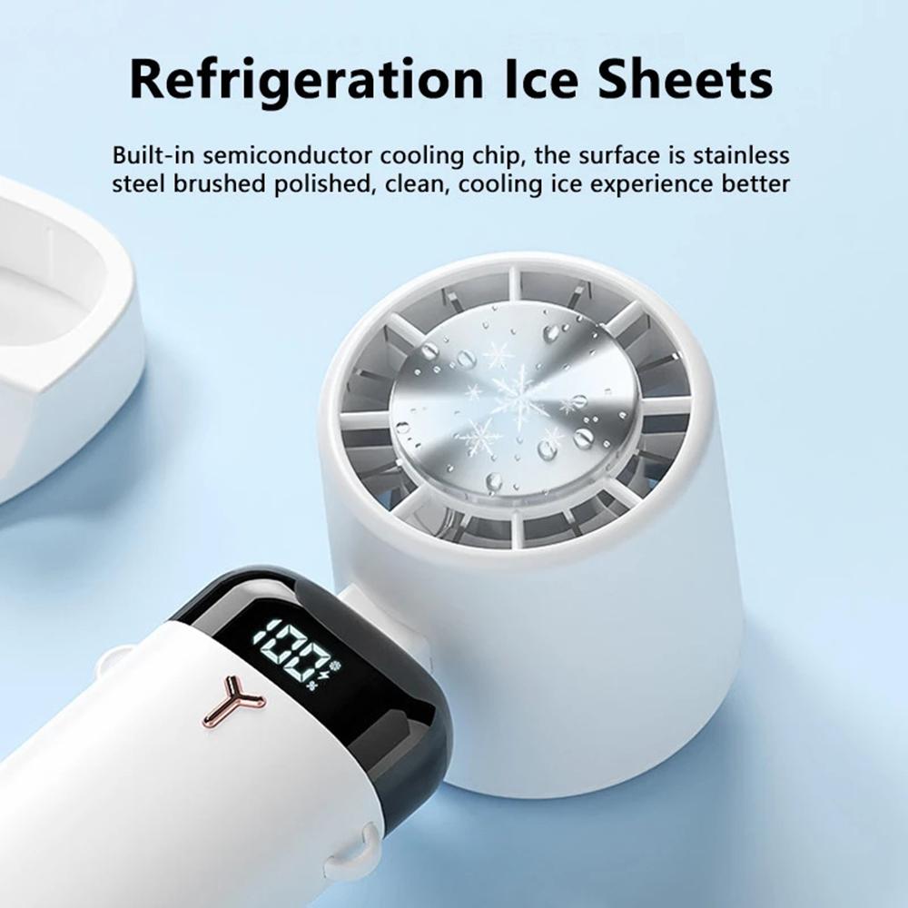 USB Charging Cooling Fan Portable Home Office Handheld Desktop Fan Outdoor Semiconductor Refrigeration Cooling Desktop Fan