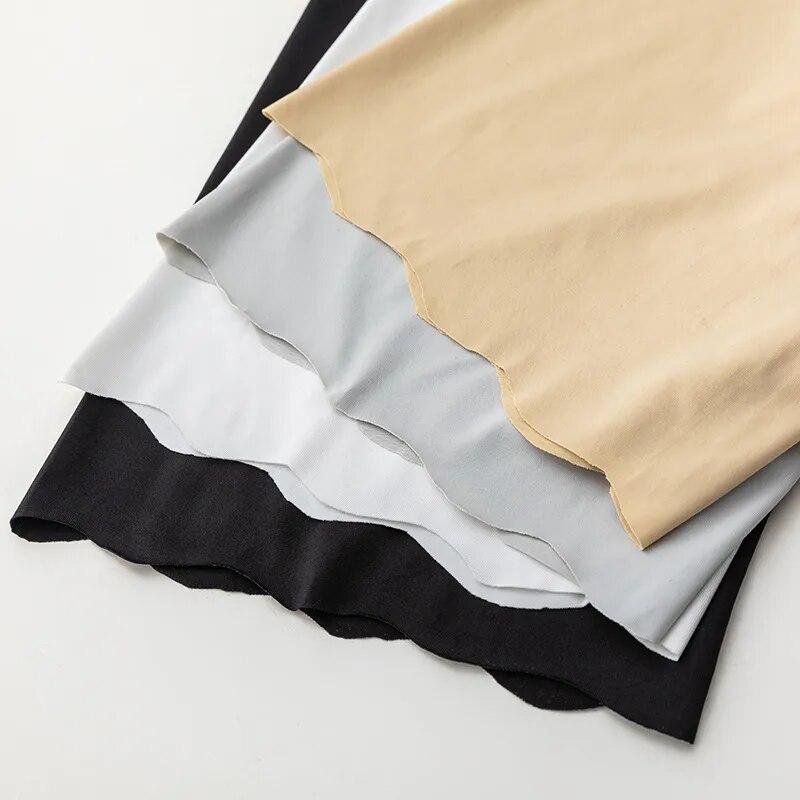 Бесшовные защитные короткие штаны из ледяного шелка, женские тонкие шорты размера плюс с высокой талией под юбкой, трусы-боксеры с защитой от натирания бедра, защитные шорты