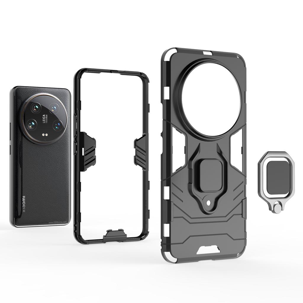 Бронированный противоударный чехол для Xiaomi 14 13 13T 12 12S 12X Ultra Pro Lite 5G бампер металлическое кольцо подставка задняя крышка