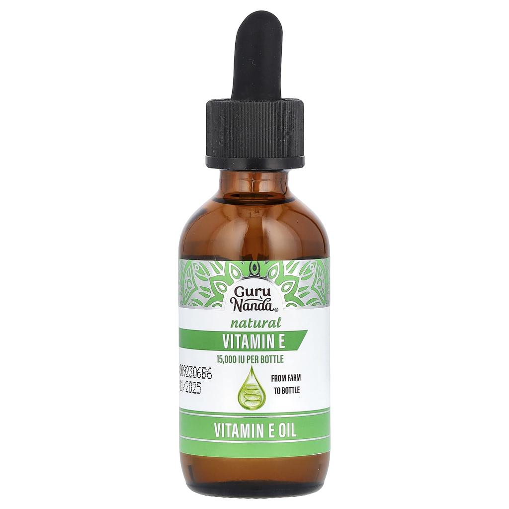 Натуральное масло витамина Е, 59 мл (2 жидких унции)
