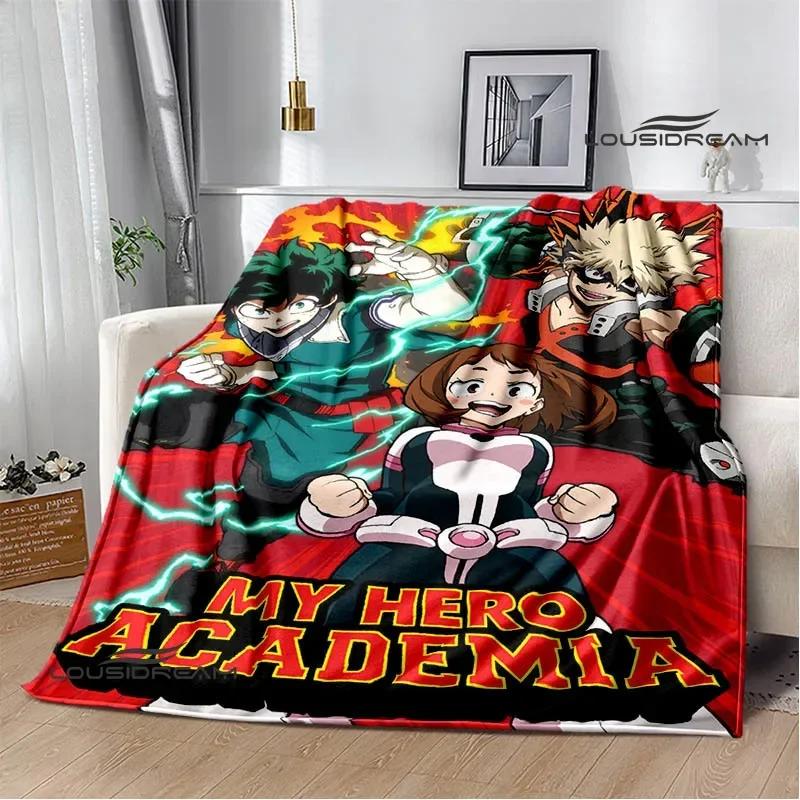 My Hero Academia Cartoon Printed Blanket Warm Flannel Blankets Soft and Comfortable Blanket Home Travel Blanket Birthday Gift