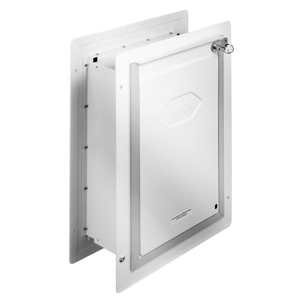 Pet Door for Wall with Lock and 3 Magnetic Flap System Metal Frame Small