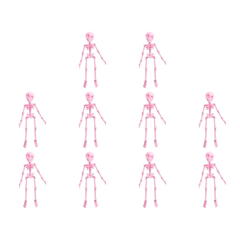 5/10PCS Mini Magnetic Skeleton Fridge Magnets with Movable Joints Skull Fridge Magnets for Refrigerator Locker Whiteboard Office