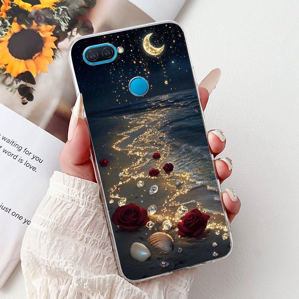 Clear For Oppo A12 CPH2077 CPH2083 Cover For Oppo A12 Case Luxury Butterfly Love Fashion Flowers Cool Lion Cute Painted