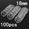 Round Coin Holders Clear Reusable Protect 100pcs Display Set Capsules Case