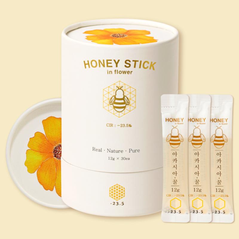 -23.5 Honey Sticks 30 Packets of Stick Honey 100% Acacia Wildflower Miscellaneous Chestnut Jujube Tree Blood Stag Bamboo One Month's Supply Gift In