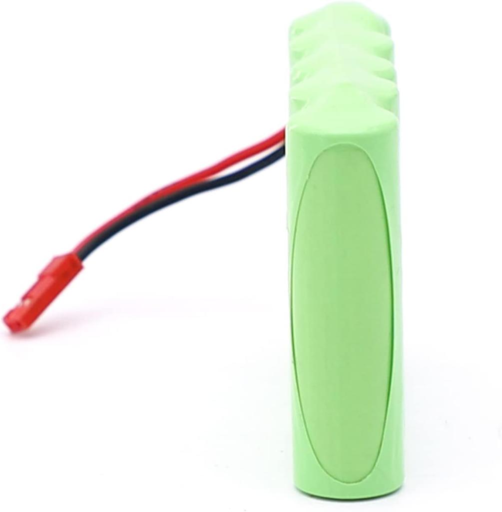 RC Battery 6V 2400mAh Rechargeable Ni-MH AA with JST Plug – For RC Cars, Boats, Tanks, Power Tools