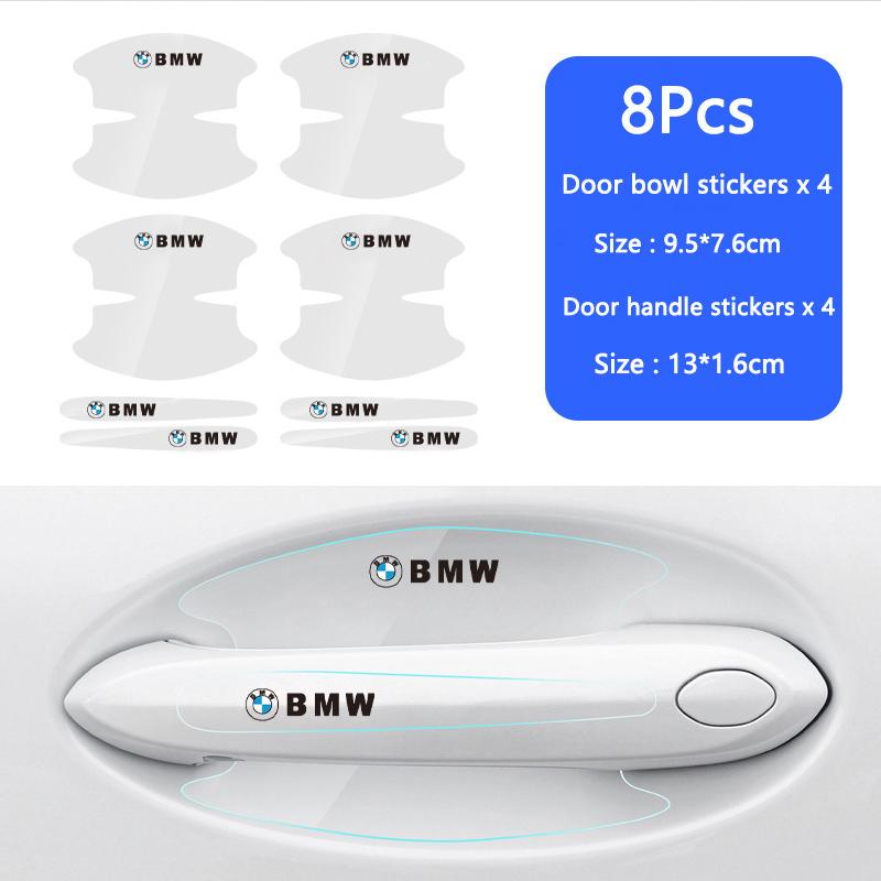 DZBW6 BMW Car Door Bowl Film Transparent Handle Sticker Protector Cover For M G30 G20 G05 G11 E48 F30 F40 F10 X3 E90 F20 E46 E60 E70 X