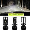 H4 LED Car Projector Headlight Bulbs Bi LED Projector Lens Automobile Hi Lo Beam LED Headlight for Car Motorcycle Head Light LHD
