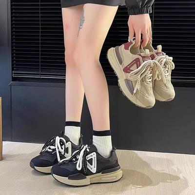 Женские кроссовки Форрест Гамп 2024 лето новая мода корейская версия платформа универсальные летние взрывные спортивные женские кроссовки папины кроссовки