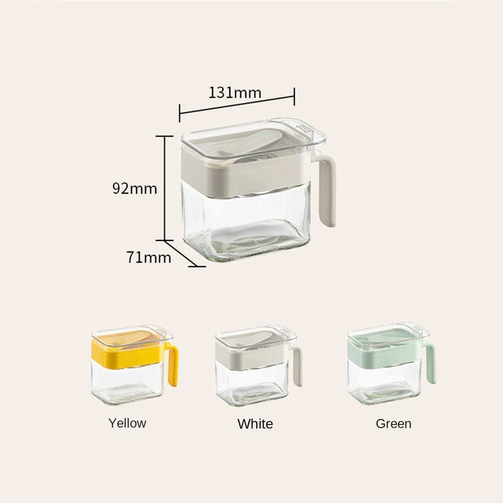 Экономьте место Стеклянная коробка для приправ Удобное хранение Бытовая приправа Емкость Прозрачная