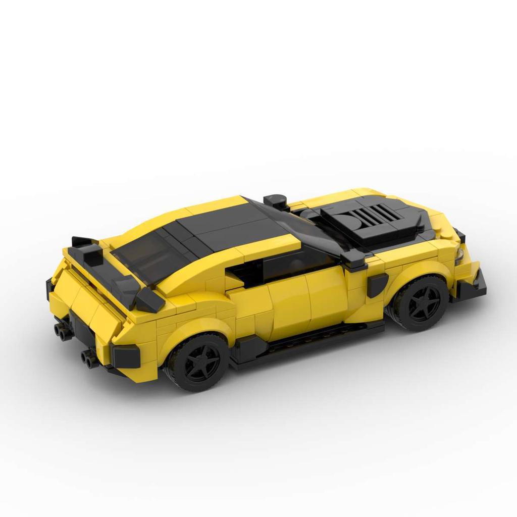 MOC-186862 Бамблби Снежный Костюм Синий Мерло Строительные Блоки Модель Машины Украшения Собранные