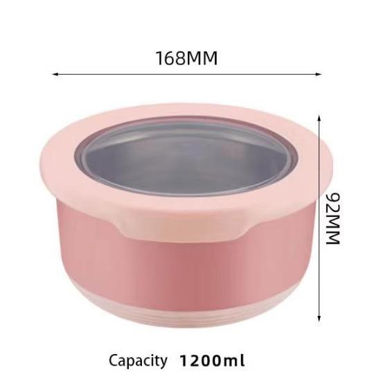 Коробка для хранения свежих продуктов из нержавеющей стали, герметичная миска для еды, не допускающая ожогов, с крышкой, кухонная герметичная миска для еды, коробка для хранения свежих продуктов