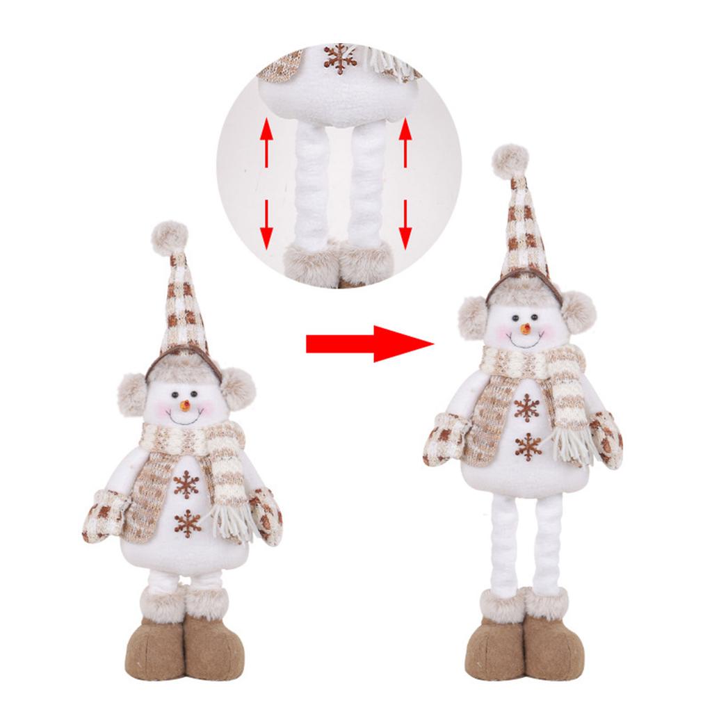 Christmas Gnome Reindeer Ornament Tiered Tray Decor for Xmas Festival Party Kitchen Dining Table Decoration