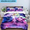3PCS Mythical Fantasy Colorful Unicorn 3pcs Bedding,Including 3PCS Duvet Cover And 2pcs Pillowcases Perfect for Christmas,Ideal for Bedroom, Dormitory