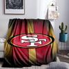 Faithful 49ers football Blanket Lightweight Flannel Bedding Blanket Perfect for Travel, Camping, Living Rooms, Offices, Sofas, Fan Christmas gift