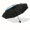 Hello Kitty, Summer Beach Automatic opening and closing folding umbrella with 8 rib frame and compact travel design, perfect for all occasio