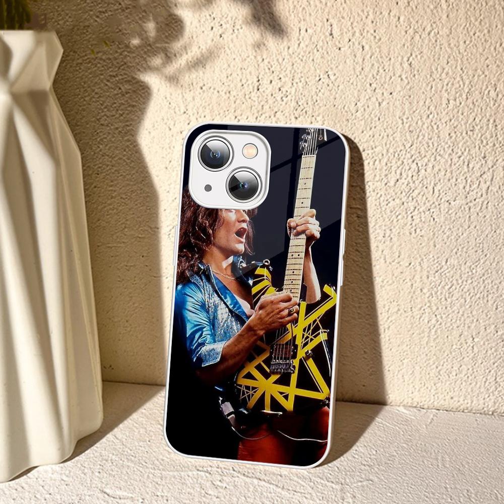 Чехол для телефона E-Eddie V-Van-Halen Music Guitar для iPhone 14 13 12 Mini 11 Pro XS Max X XR 14 Plus Защитное стекло