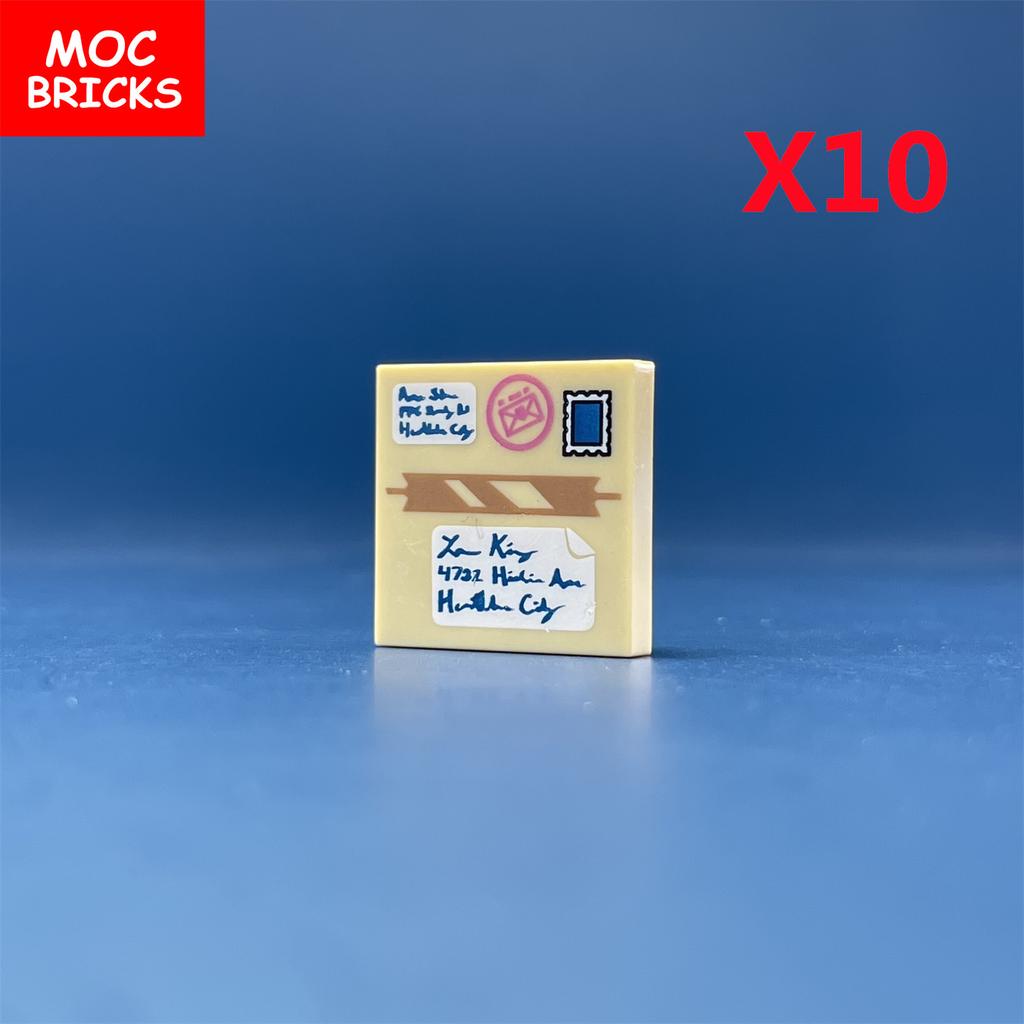 MOC Bricks DIY Printed Tile 1x1 1x2 2x2 2x3 1x4 Solar Panel Gauge Map Compass Assembled Building Block Accessories Kids Toy Gift