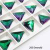 Dongzhou Triangle Sew-on Crystal Flatback Rhinestones Lead-free Crystal Beads for Garment Shoes Sewing Accessories