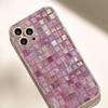 Прозрачный противоударный чехол с сеткой из страз для iPhone 14/15/16/17 Promax